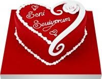 Ankara Nata Vega AVM iekiler Seni seviyorum yazili kalp yas pasta